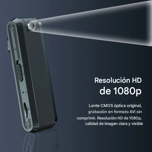 📹 Grabadora de Vídeo HD 1080P | Reducción de Ruido Inteligente | Portátil y Compacta 👜