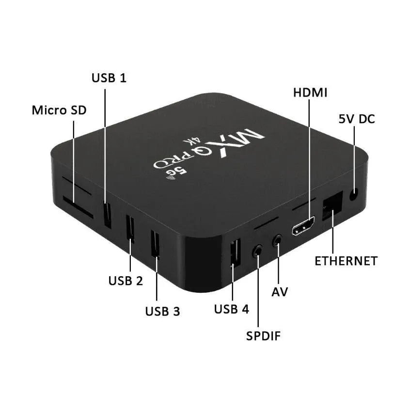 TV BOX ANDROID ULTRA POTENTE - MXQ Pro 4K 5G