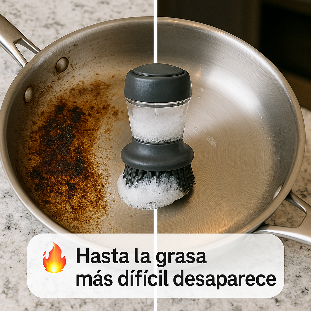 2 x 1 - Cepillo con dispensador de jabón