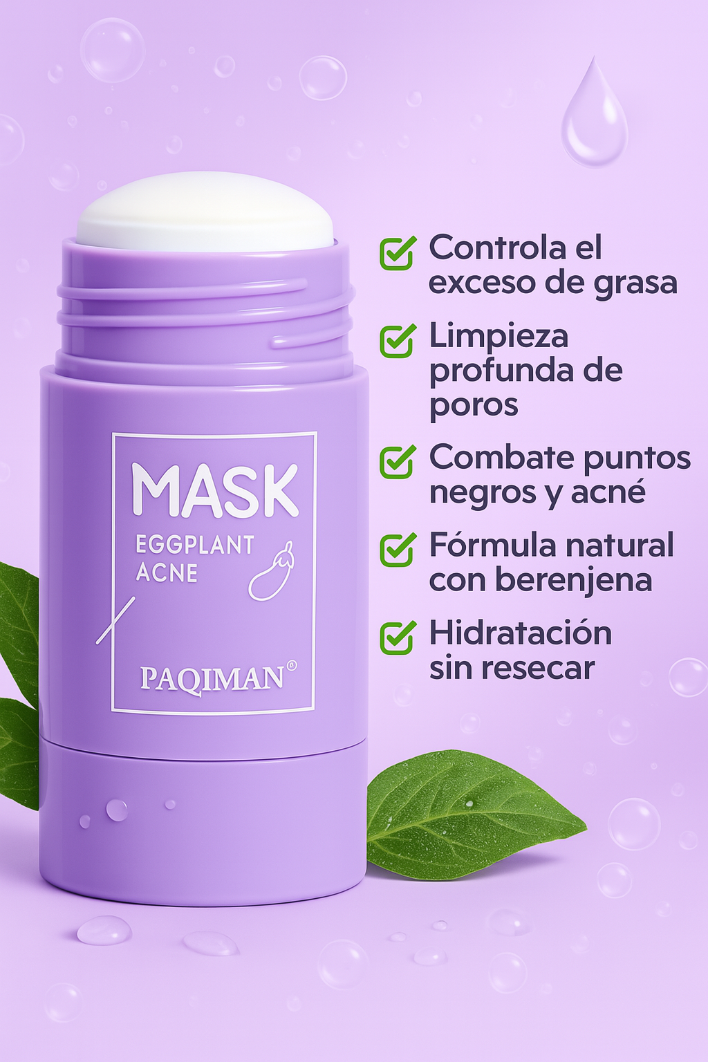 2 x 1 - Mascarilla Profesional Hidratante para acné y grasa