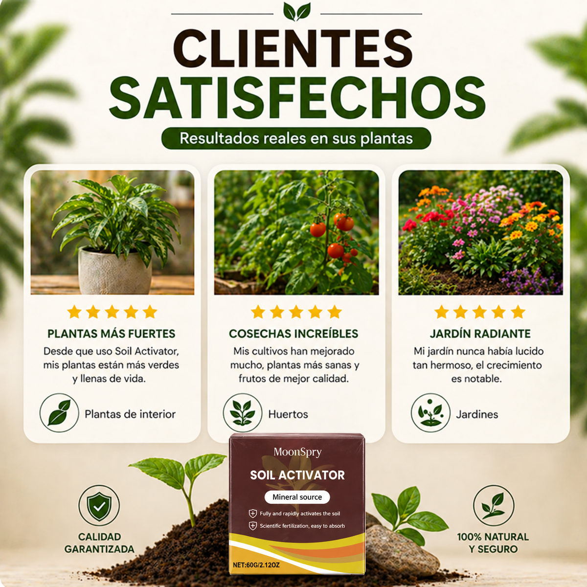 🔥PROMOCIÓN 2 X 1🔥 | 🌱✨ ACTIVADOR DE SUELOS 4 EN 1 - HAZ CRECER TUS PLANTAS COMO NUNCA