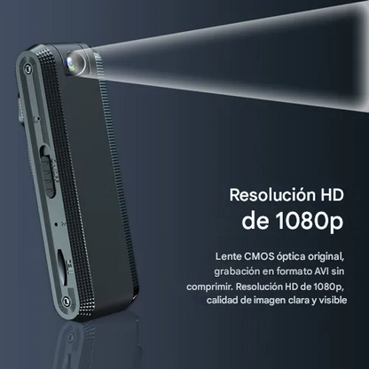 📹 Grabadora de Vídeo HD 1080P | Reducción de Ruido Inteligente | Portátil y Compacta 👜