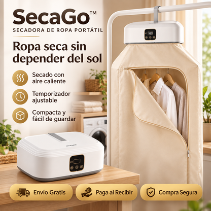 👕☀️ SecaGo™ — Secadora de Ropa Portátil