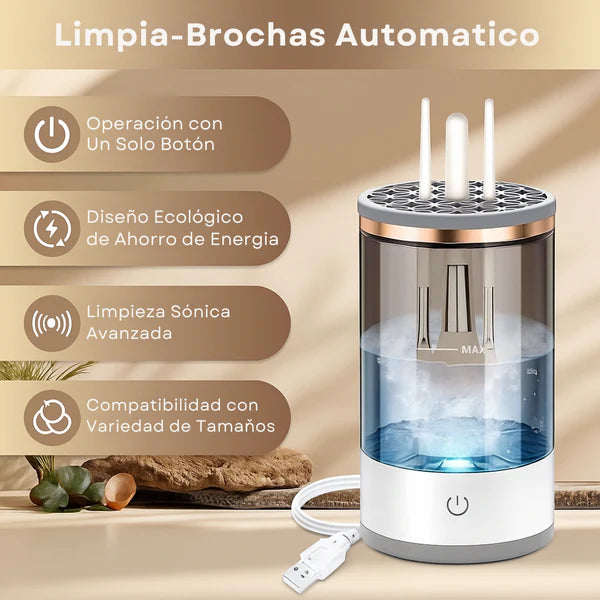 LUMIBRUSH™ - Limpiador eléctrico de brochas + Jabón incluido