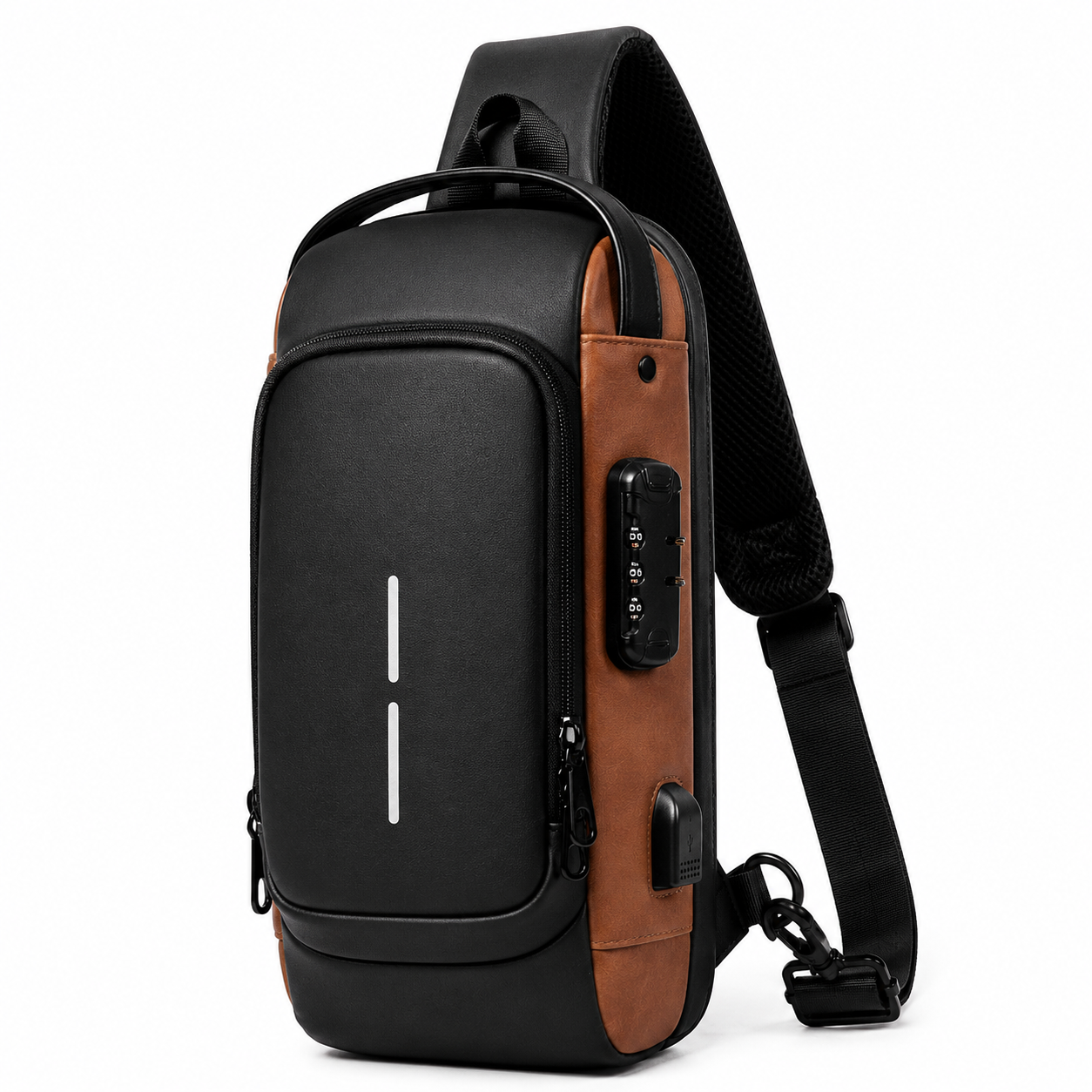 Bolso Cruzado Bandolera Antirrobo Impermeable Con Usb
