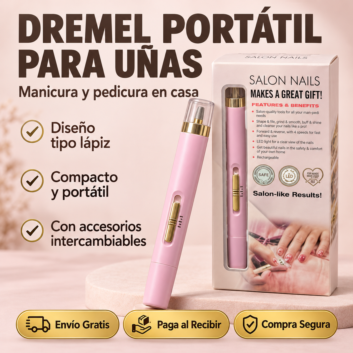 ✨NailCare™ – Drill Portátil para Uñas con Accesorios 💅 |  🔥OFERTA 2 x 1🔥