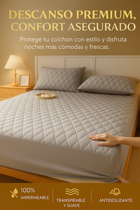 Capa Cubre Colchón Premium Impermeable