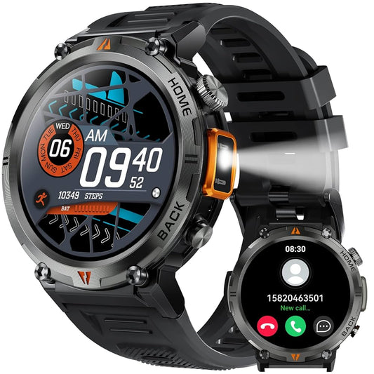 EIGIIS -  Reloj inteligente militar con linterna LED