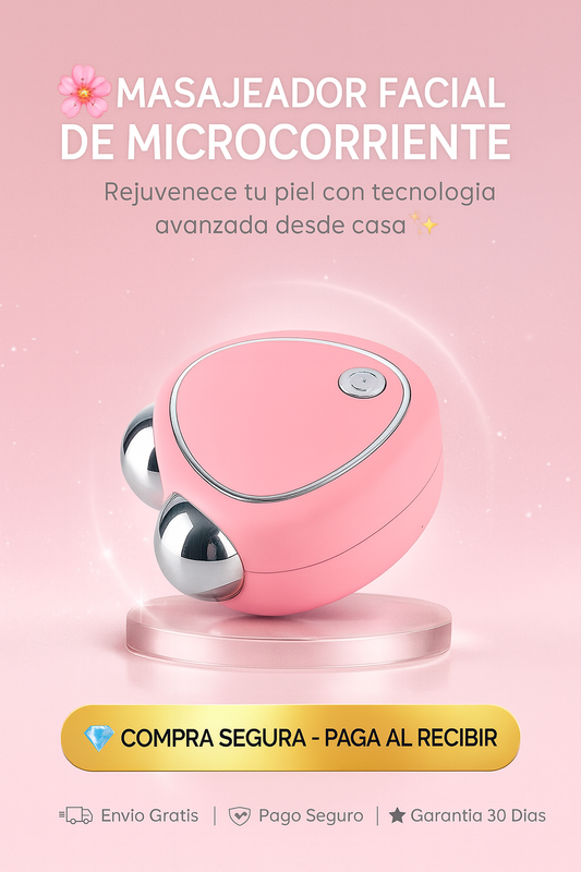 MASAJEADOR FACIAL DE MICROCORRIENTE - LIFTING FACIAL