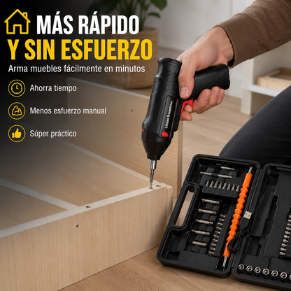 🔧KIT DESTORNILLADOR ELÉCTRICO MINI 47 ACCESORIOS - 🔥 PROMOCIÓN 🔥