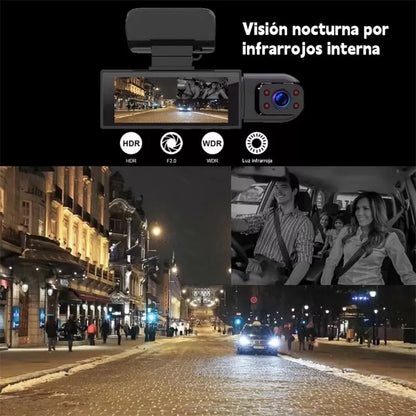 🚗📹 CAMARA VEHICULAR 2 EN 1 M8 HD - Seguridad Total en Cada Kilómetro