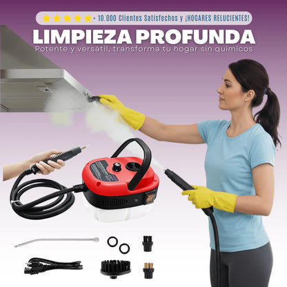Limpiador a vapor de 2500W | ¡POTENCIA QUE TRANSFORMA TU HOGAR!