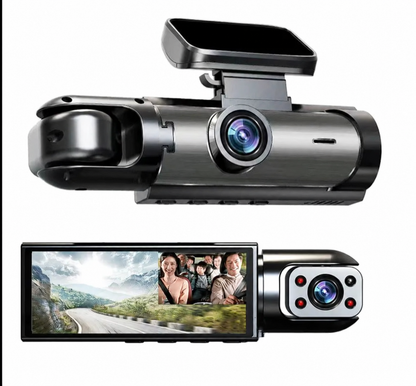 🚗📹 CAMARA VEHICULAR 2 EN 1 M8 HD - Seguridad Total en Cada Kilómetro