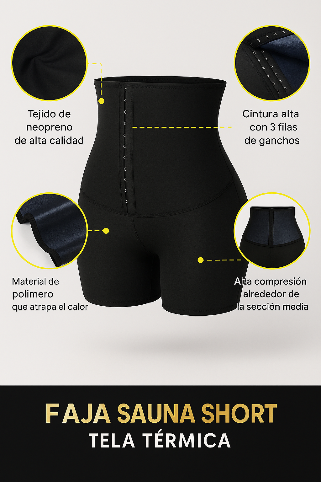 FAJA SHORT SAUNA TELA TÉRMICA - PROMOCIÓN