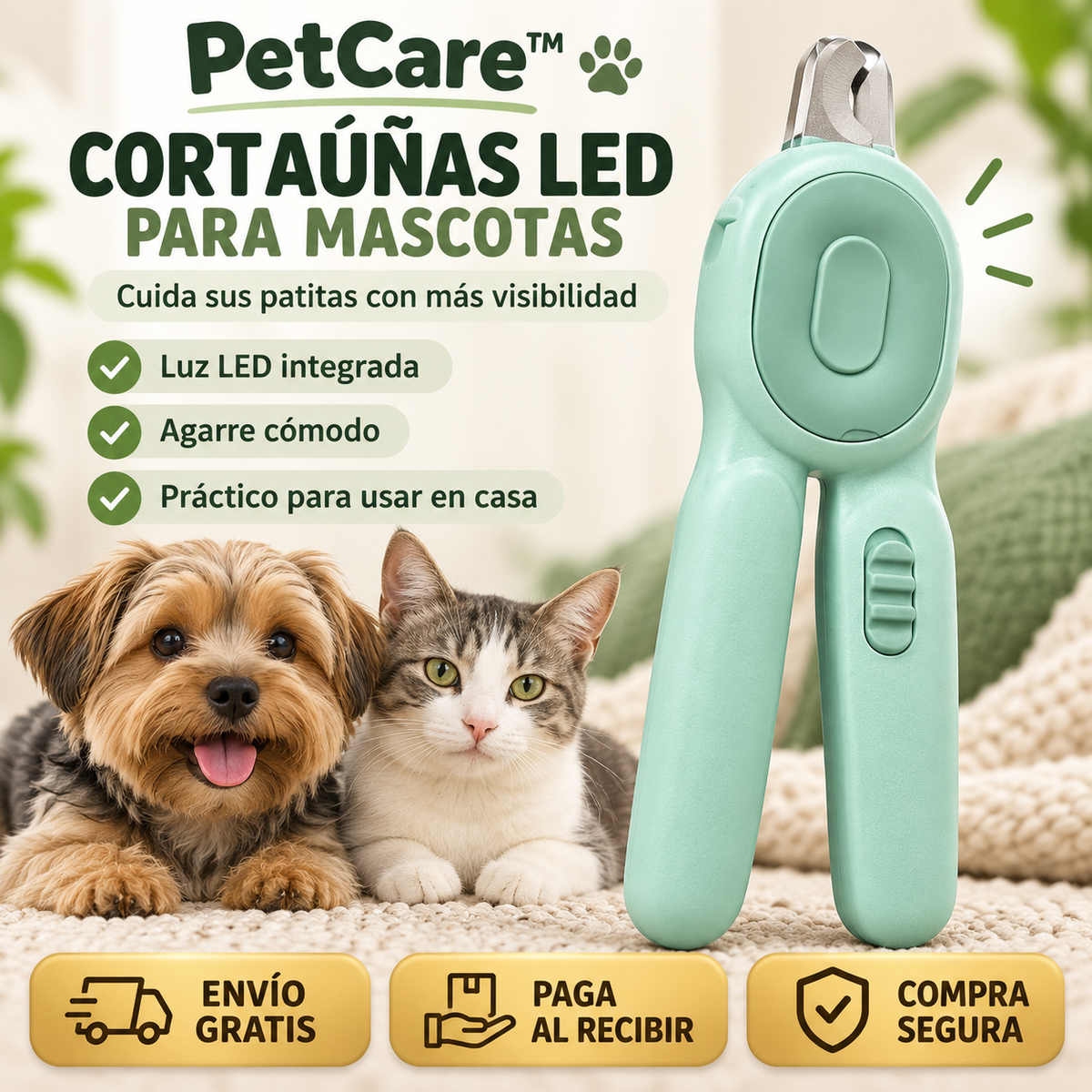 🐾✨ PetCare™ — Cortaúñas LED para Mascotas