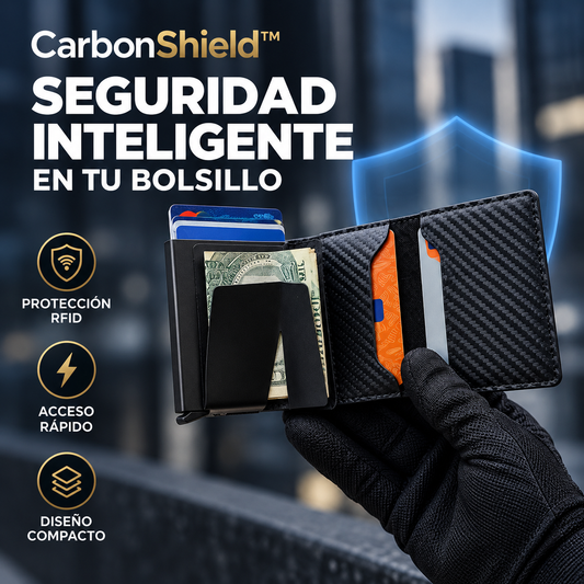 CarbonShield™ — Cartera Inteligente Antirrobo RFID