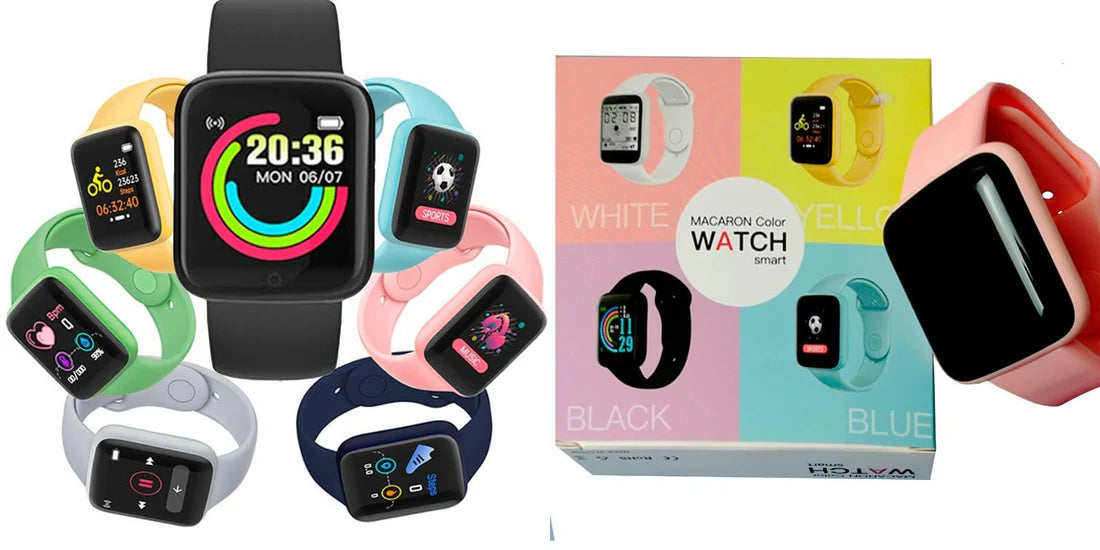 RELOJ SMARTBAND MACARON CON PANTALLA COLOR CARGA USB