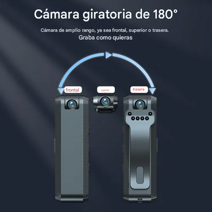 📹 Grabadora de Vídeo HD 1080P | Reducción de Ruido Inteligente | Portátil y Compacta 👜