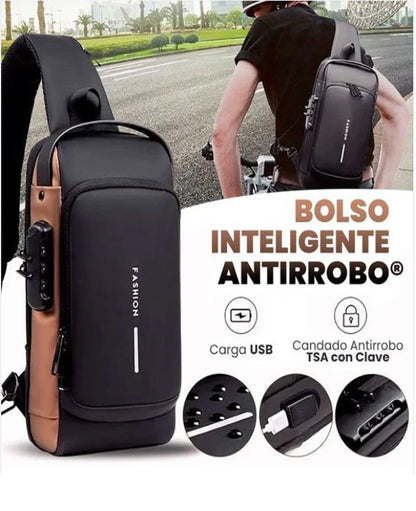 Bolso Cruzado Bandolera Antirrobo Impermeable Con Usb